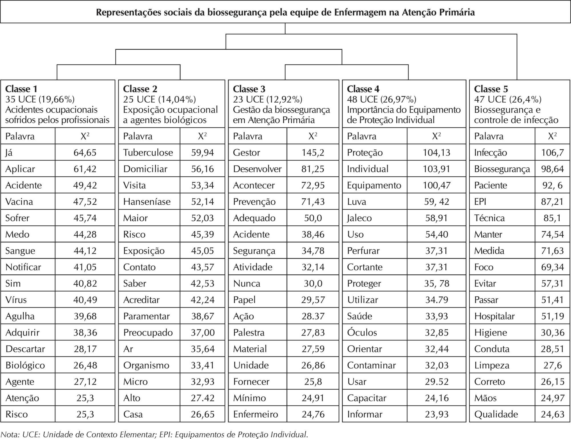 Representações sociais da Enfermagem sobre biossegurança: saúde ocupacional e o cuidar prevencionista