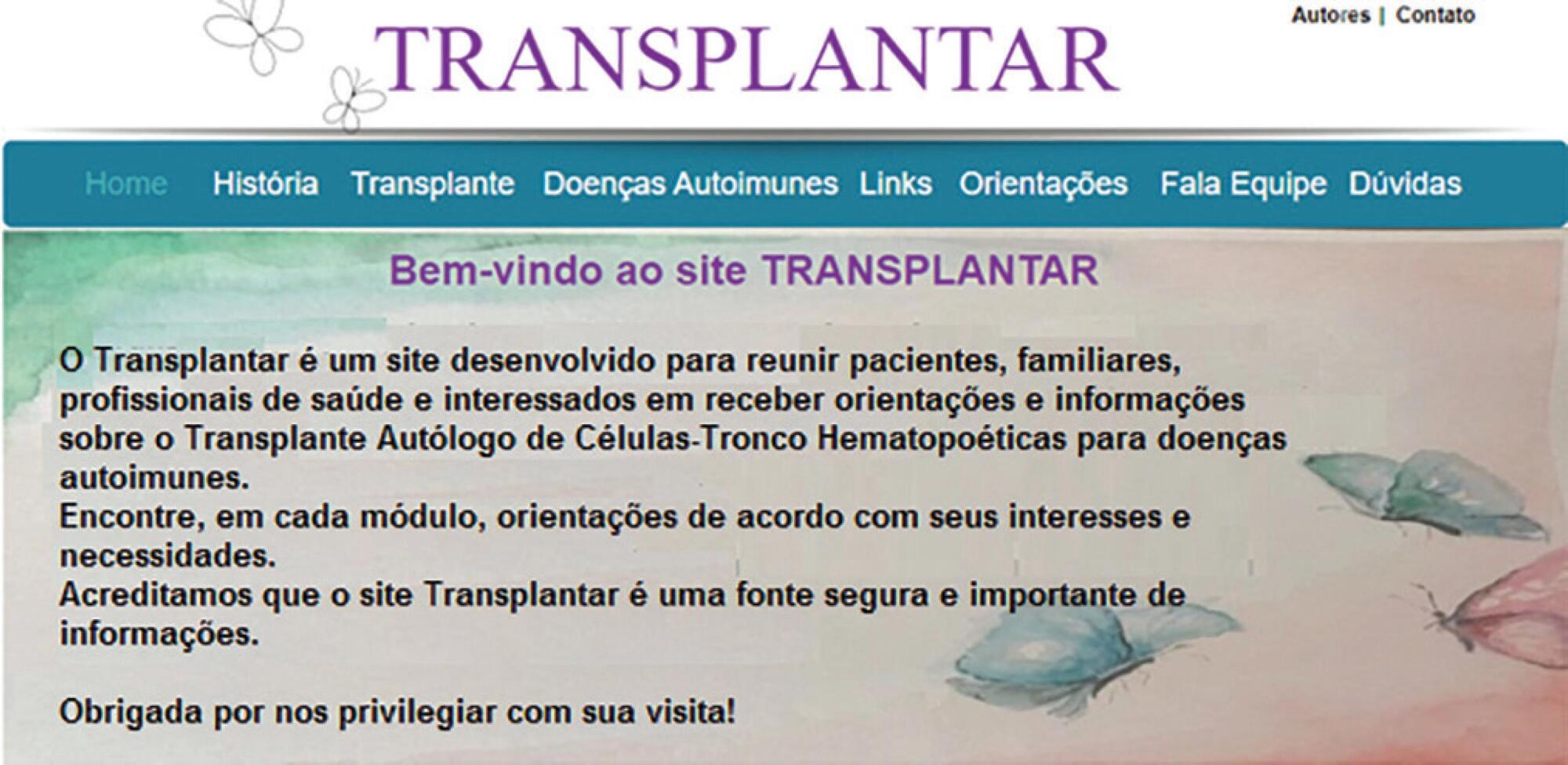 Virtual learning object in hematopoietic stem cell transplantation for autoimmune diseases