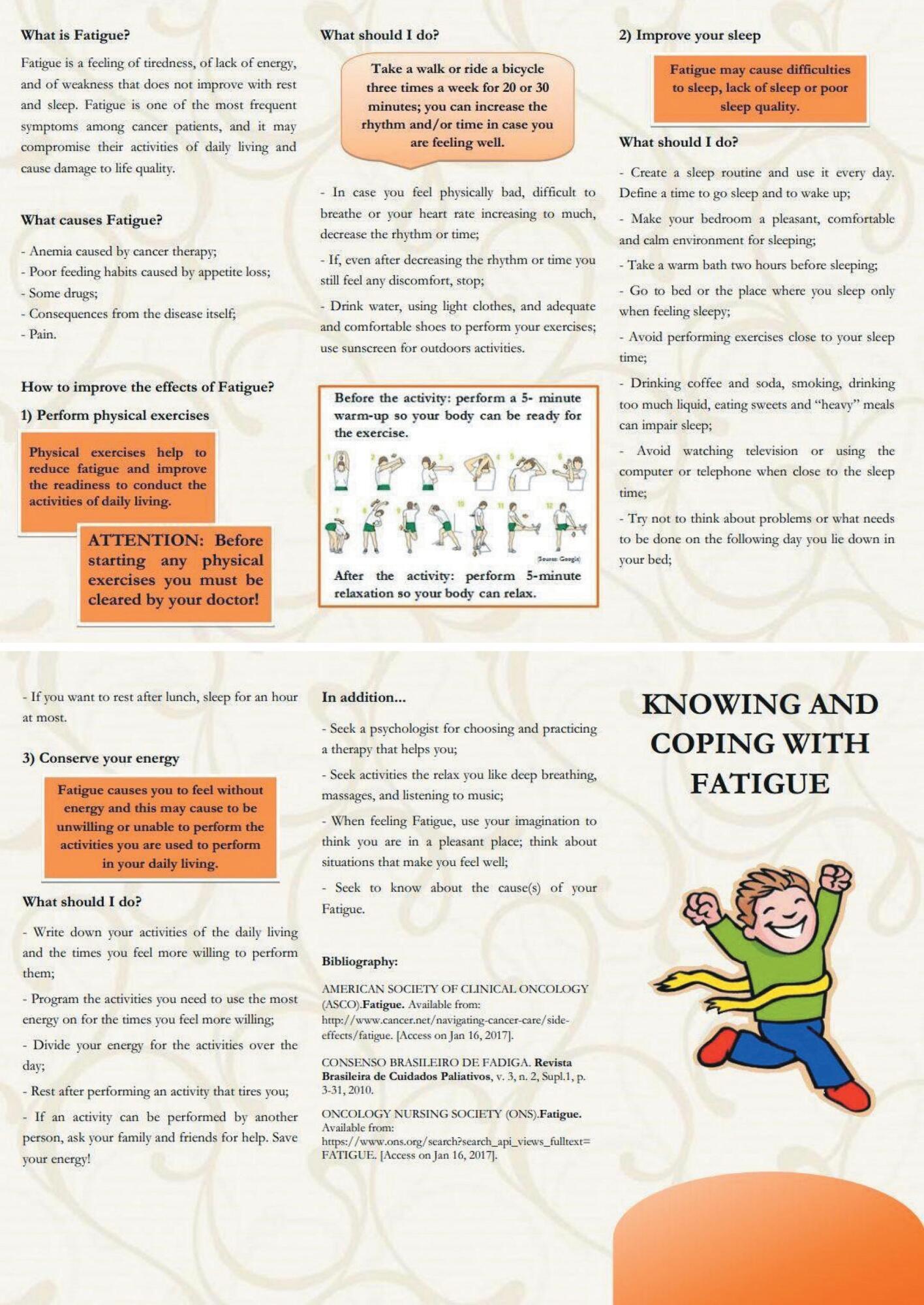 Educational technology for fatigue management related to antineoplastic chemotherapy