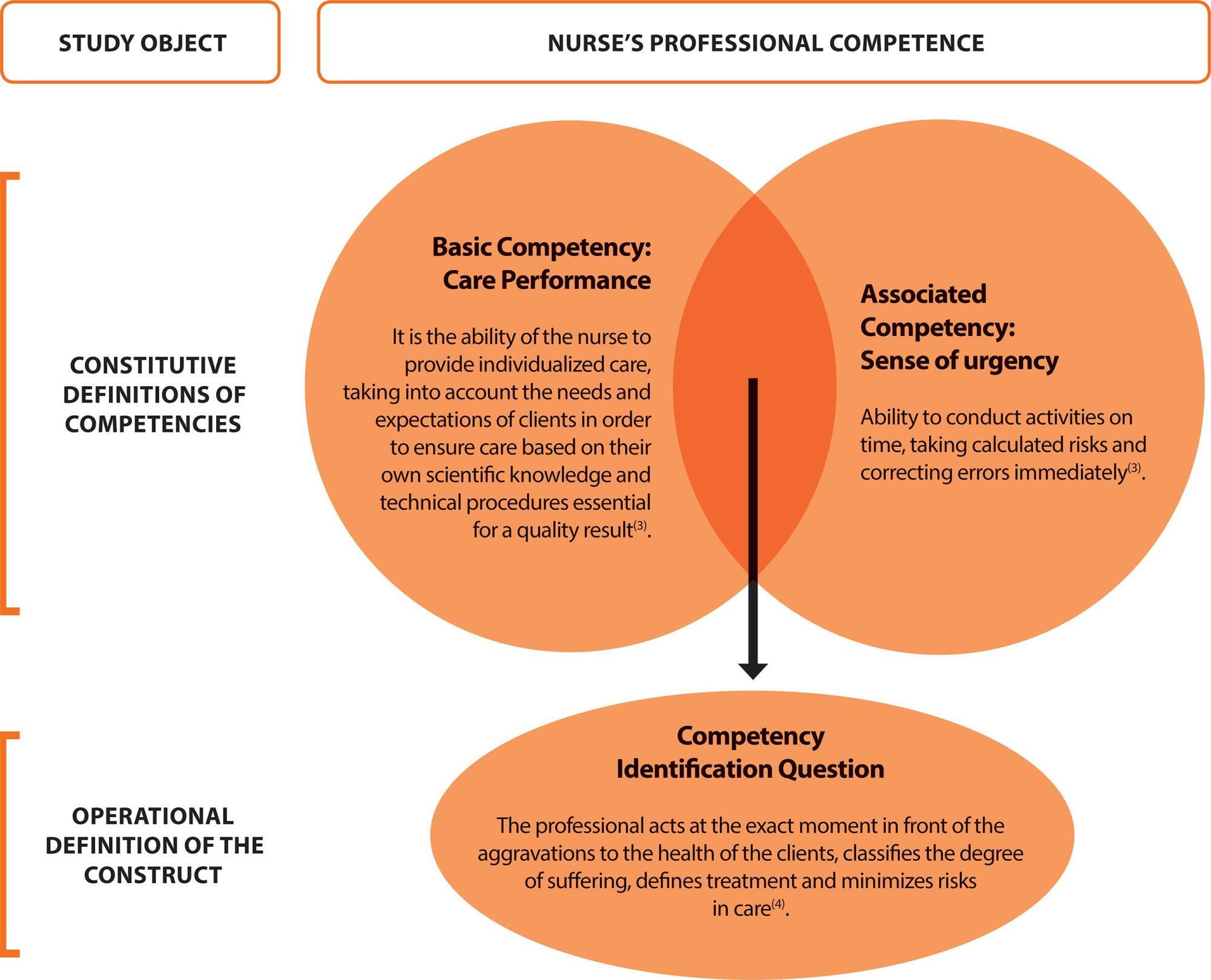 Professional competence of nurses in emergency services: evidence of content validity