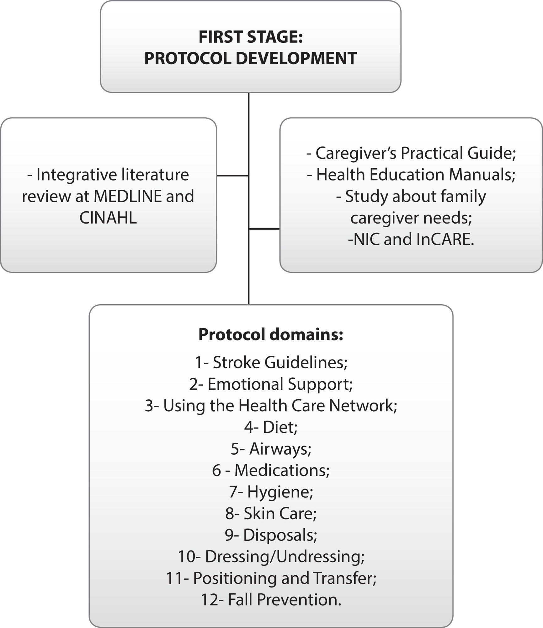 Development and validation a nursing care protocol with educational interventions for family caregivers of elderly people after stroke