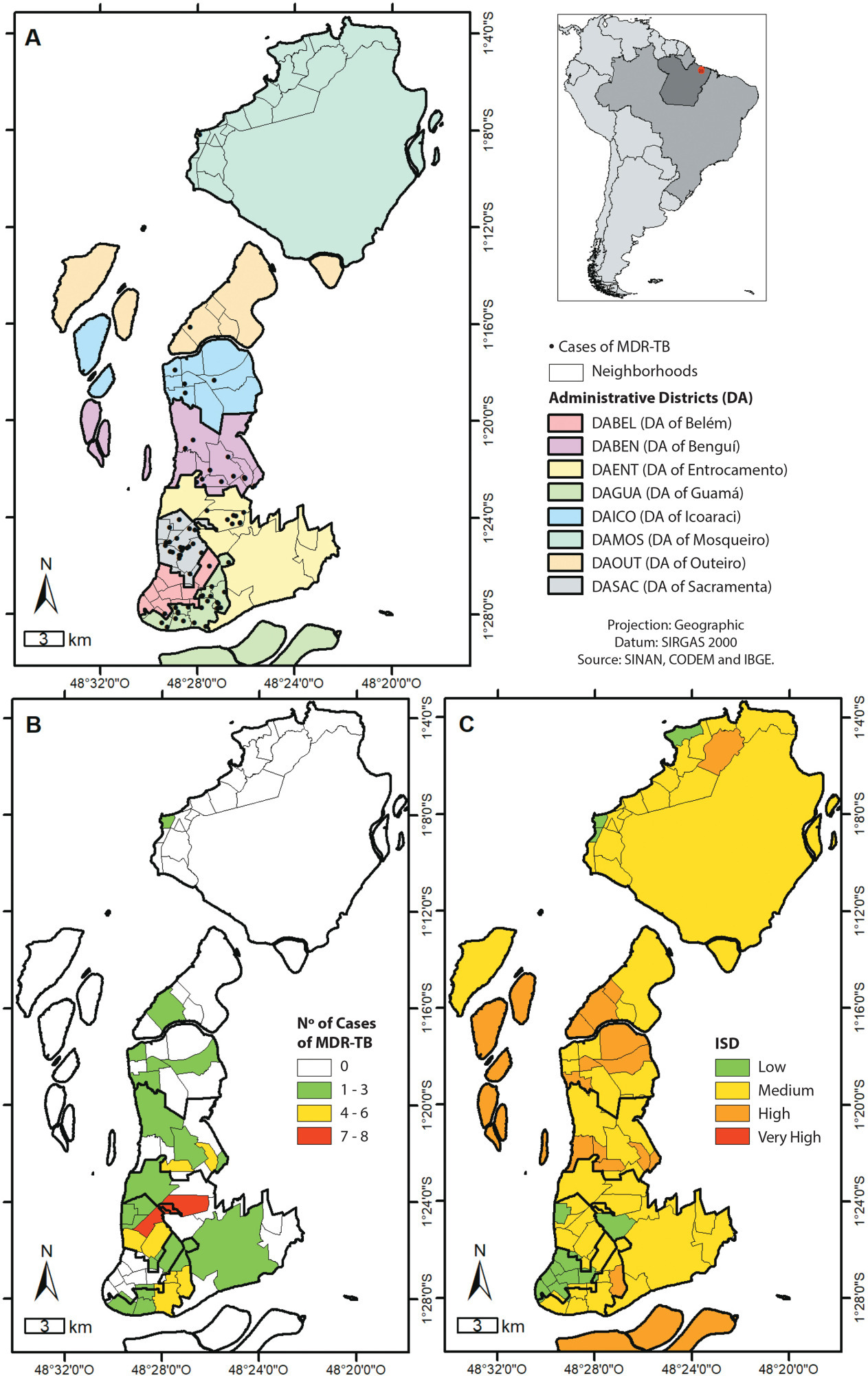 Spatial patterns of multidrug-resistant tuberculosis: correlation with sociodemographic variables and type of notification