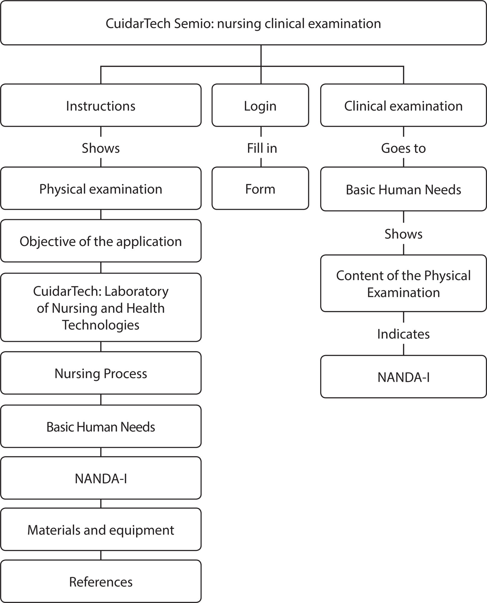 Construction and validation of a mobile application for development of nursing history and diagnosis
