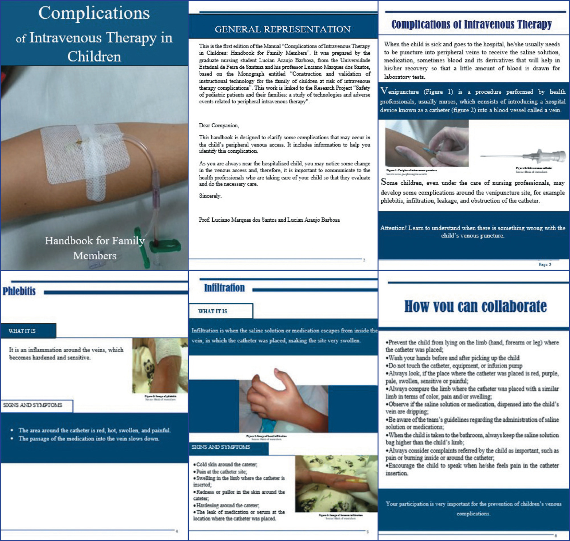 Construction and validation of a family guidance manual on complications of intravenous therapy in children