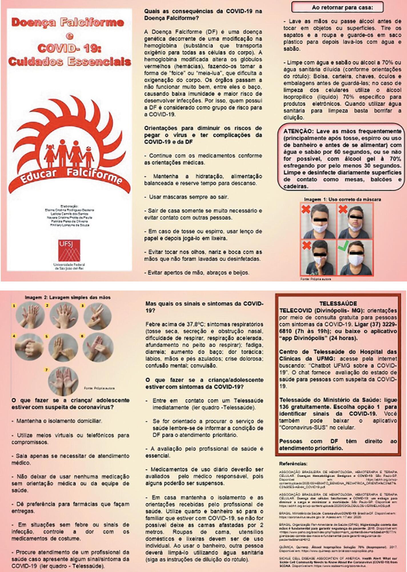 Educational technology on COVID-19 for families of children and adolescents with sickle cell disease