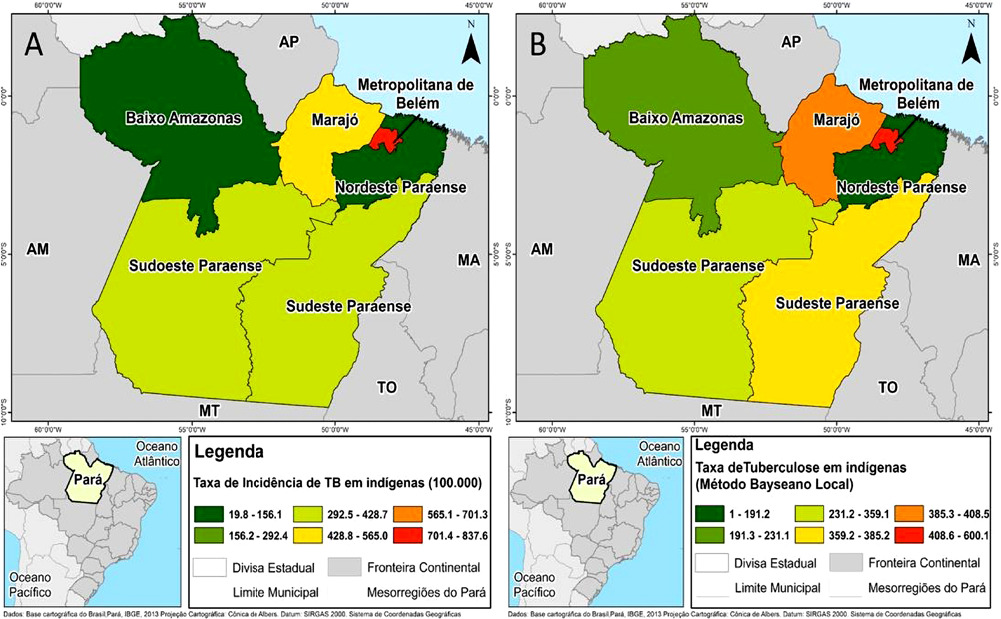 Geoespacialização da tuberculose e os programas de transferência de renda entre indígenas em território endêmico